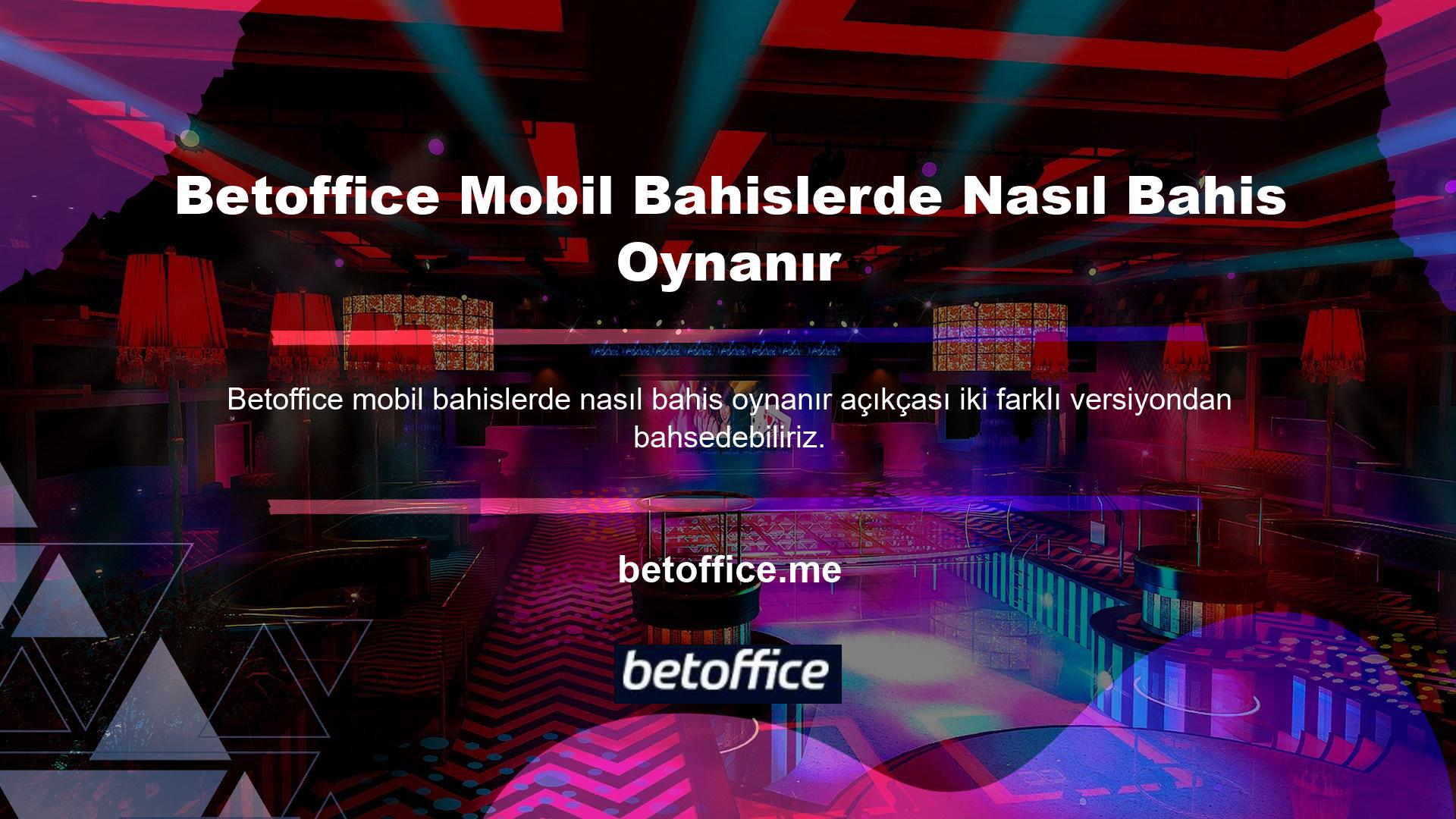 İlk olarak yasadışı casino sitesi Betoffice mobil uygulamasını indirerek mobil bahislere kolayca katılabilirsiniz