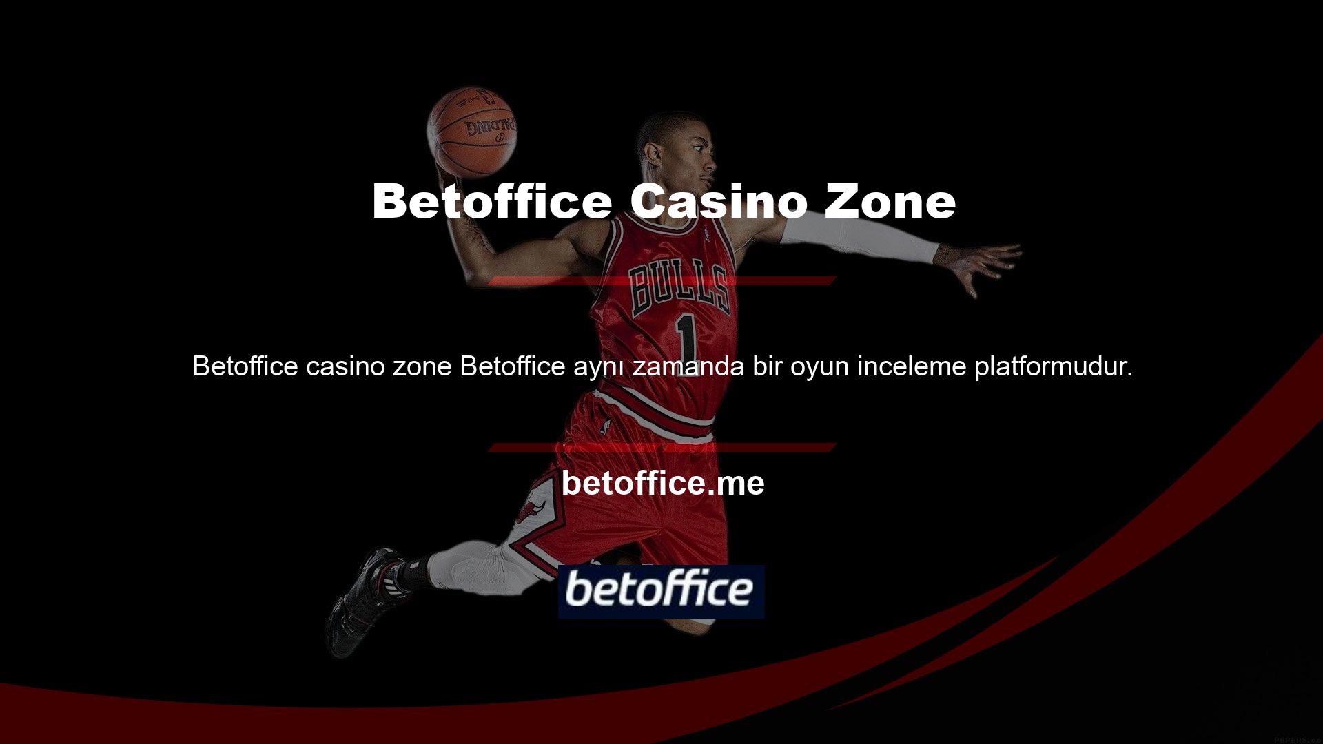 Casinonun sunduğu Betoffice Casino bölümü birkaç ana kategoriye ayrılmıştır