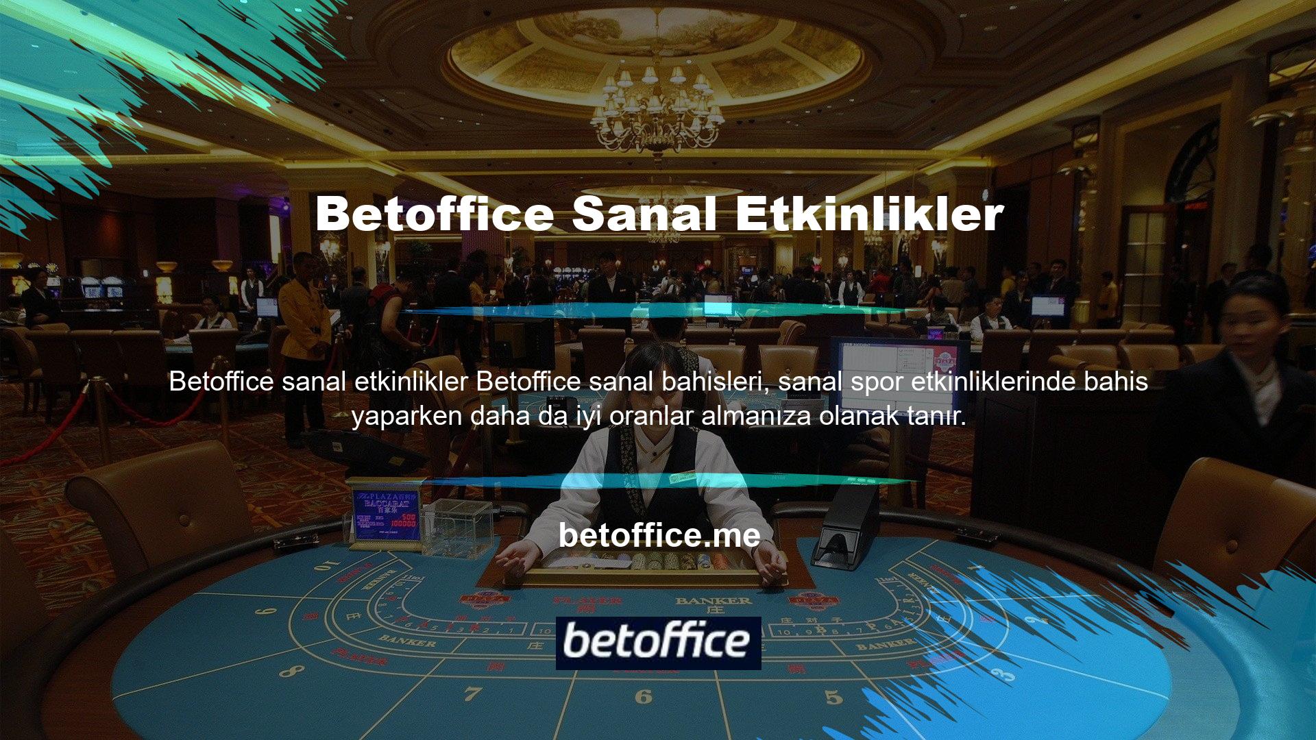 Ayrıca bahis sitesinin üyeleri için sanal bir bahis kampanyası da deneyebilirsiniz